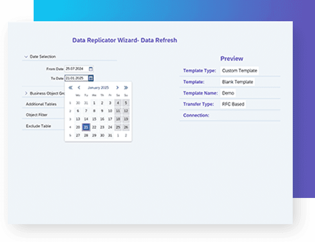 DDR - SAP data refresh